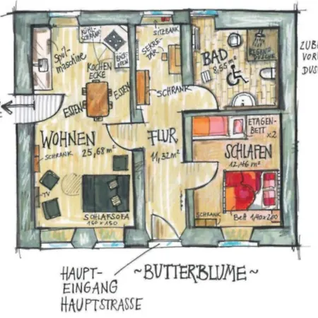 Nengshof Pusteblume Und Butterblume