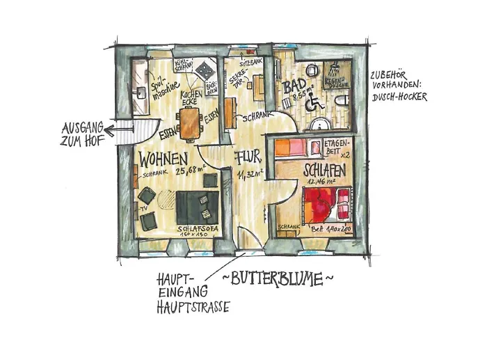 Nengshof Pusteblume Und Butterblume Апартаменты